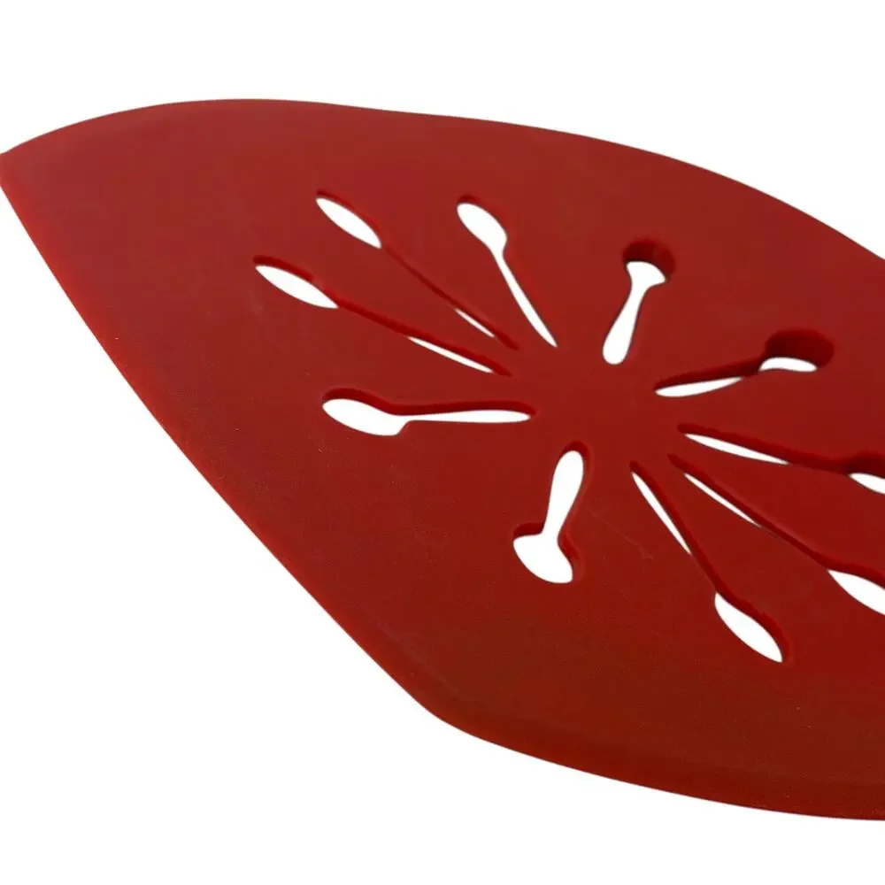 Betty Crocker Nylon Slotted Spatula Kitchen‎ Utensil Red Wide Flipper Turner